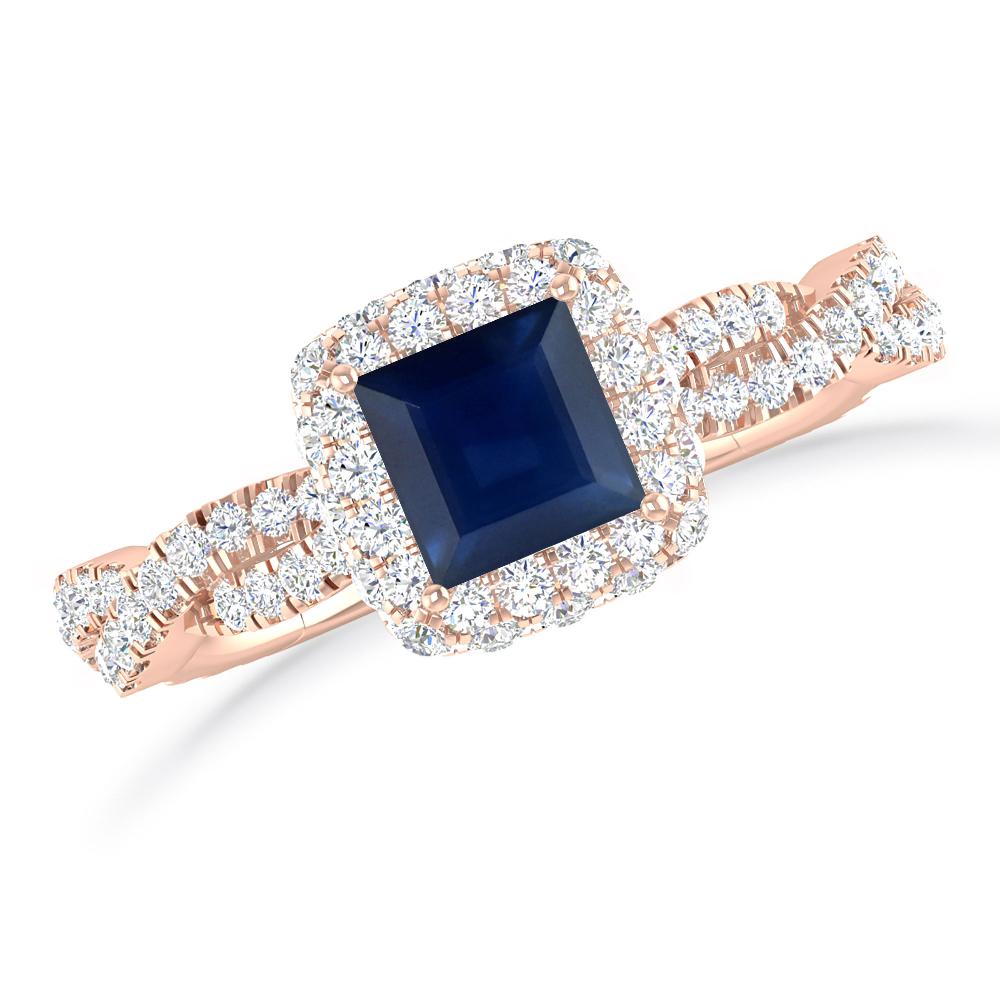 Rose Gold - Sapphire