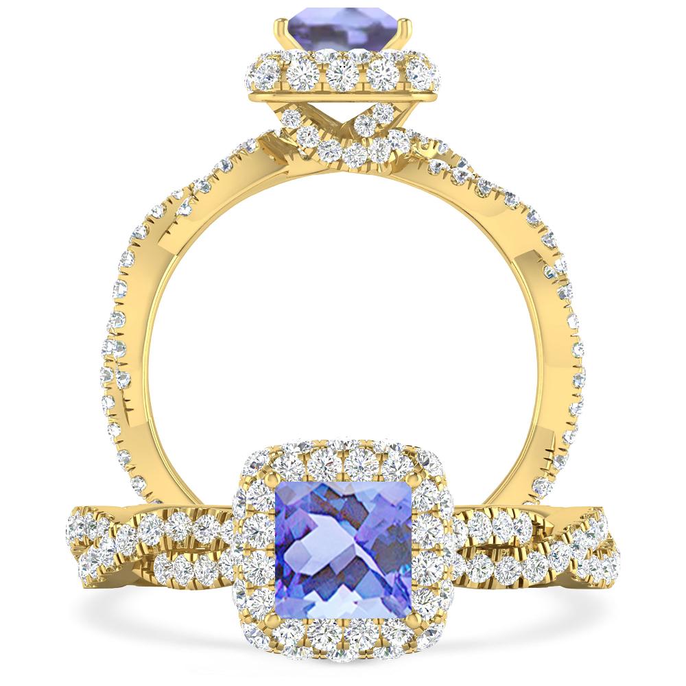 Yellow Gold - Tanzanite