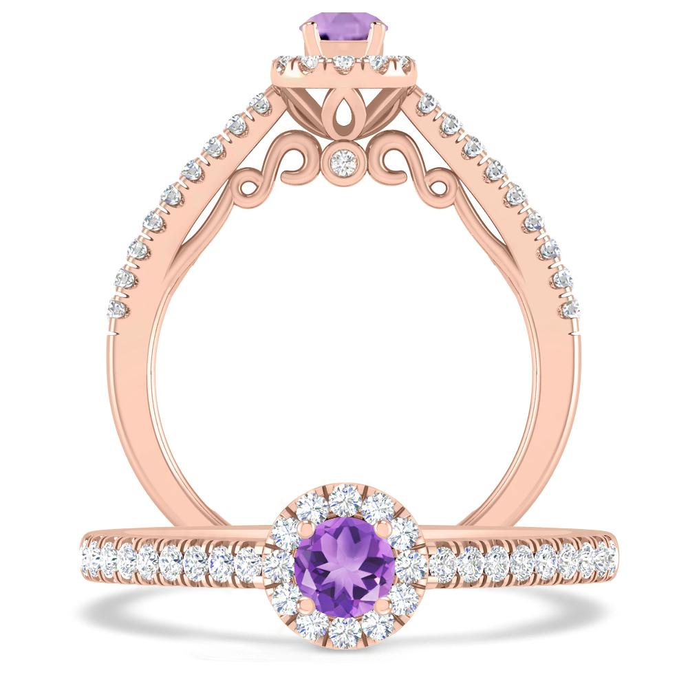 Rose Gold - Amethyst