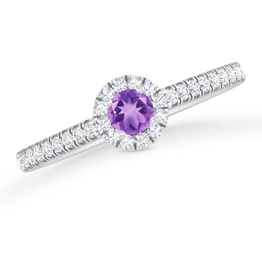 White Gold - Amethyst