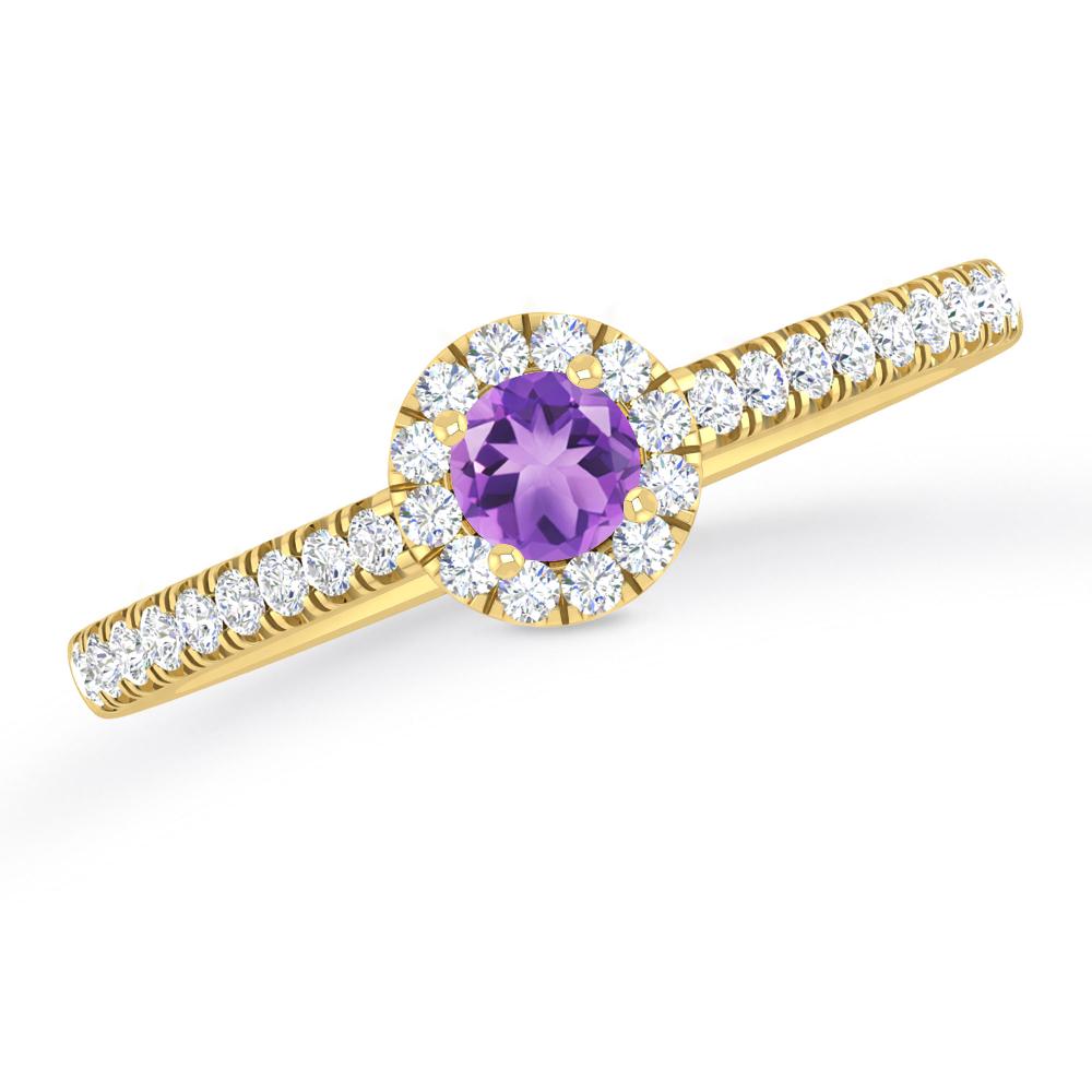 Yellow Gold - Amethyst