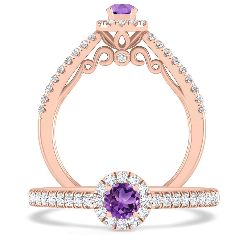 Rose Gold - Amethyst