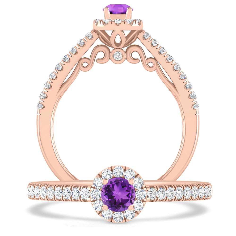 Rose Gold - Amethyst