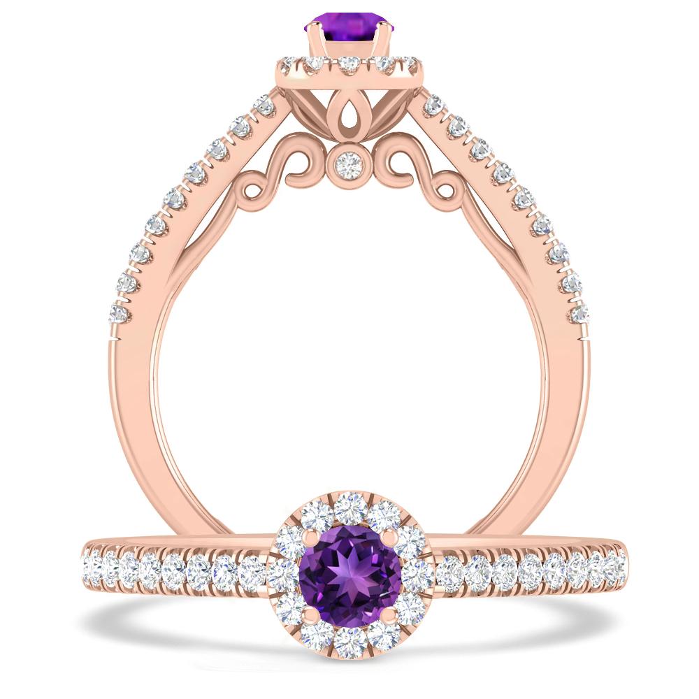 Rose Gold - Amethyst