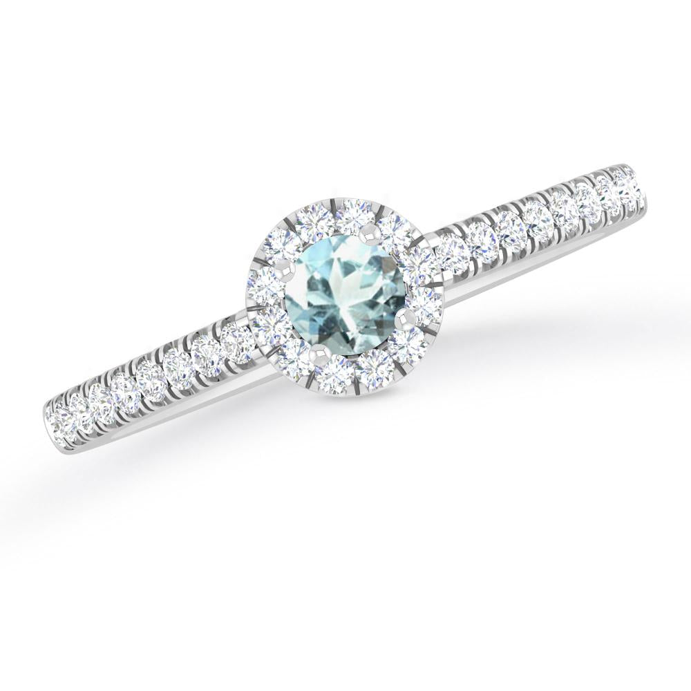 White Gold - Aquamarine