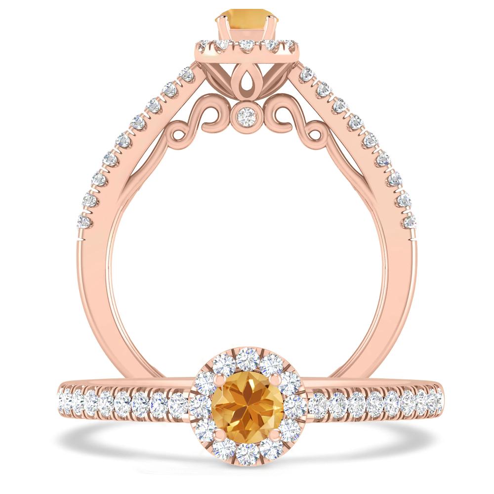 Rose Gold - Citrine