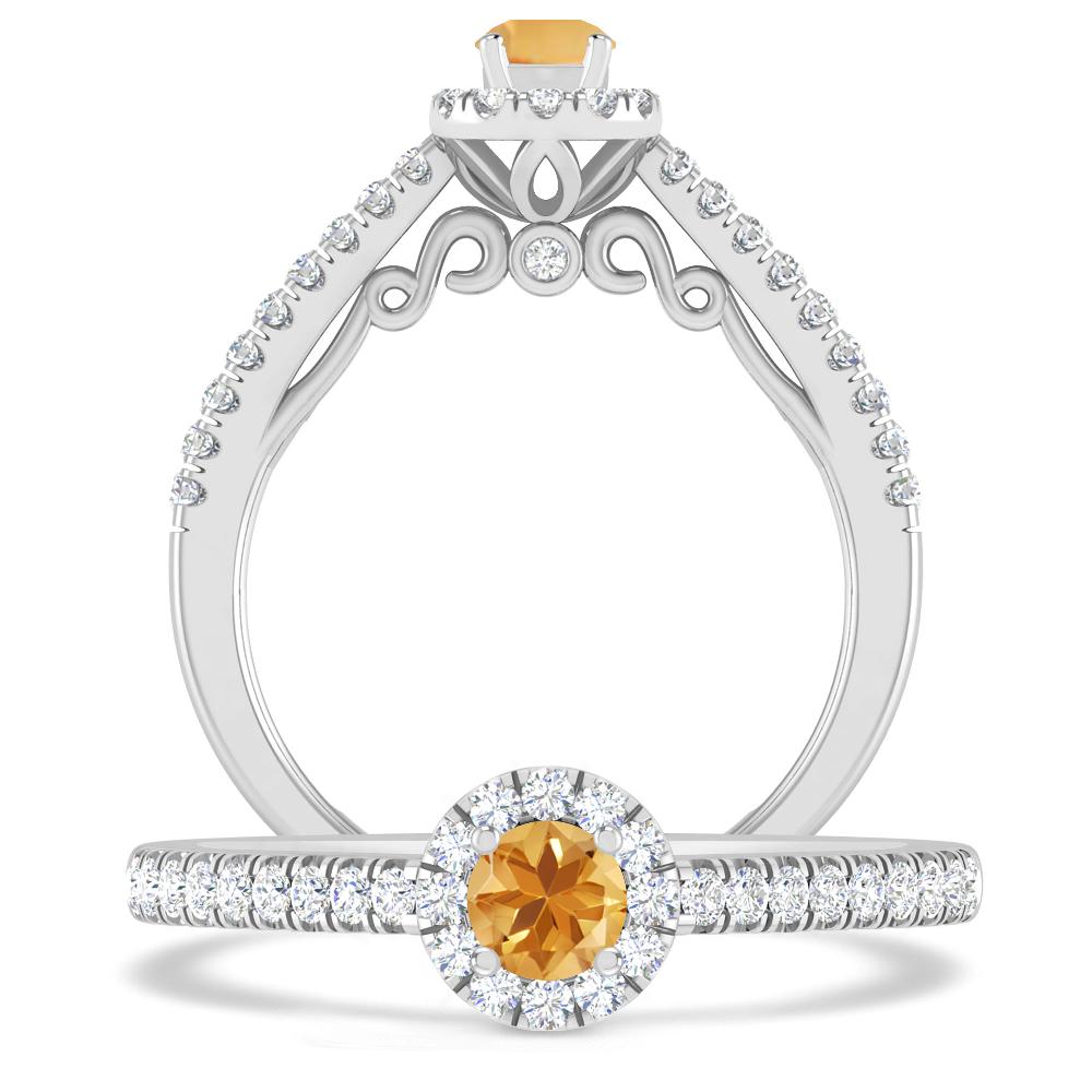 White Gold - Citrine