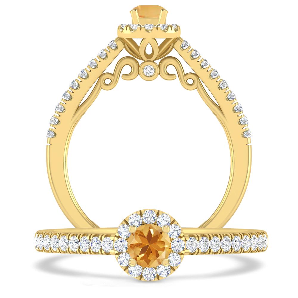 Yellow Gold - Citrine