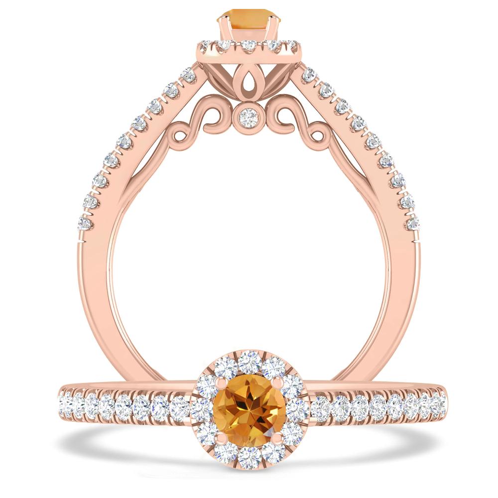 Rose Gold - Citrine