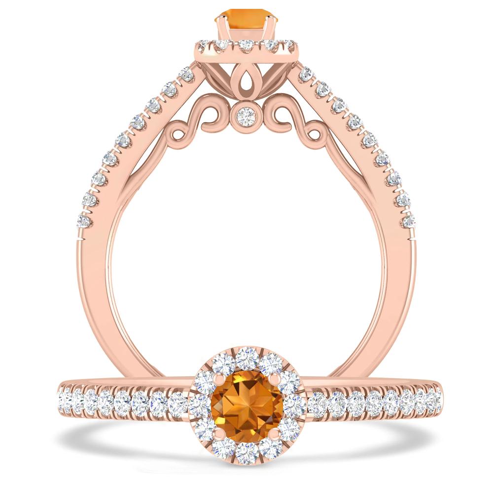 Rose Gold - Citrine