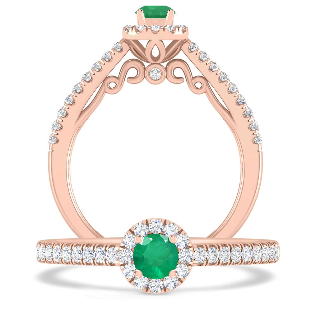 Rose Gold - Emerald