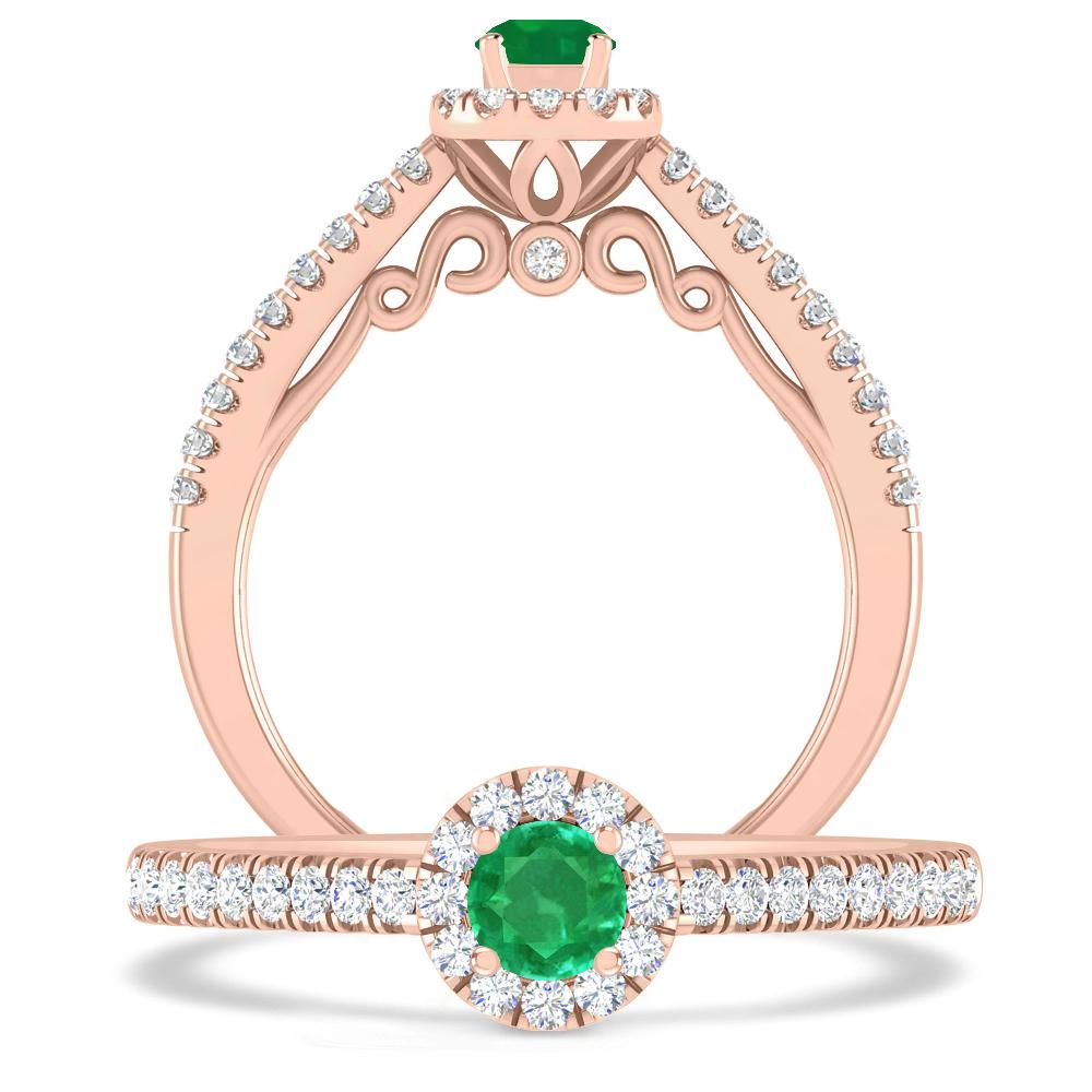 Rose Gold - Emerald