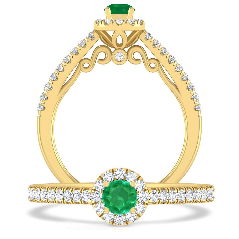 Yellow Gold - Emerald