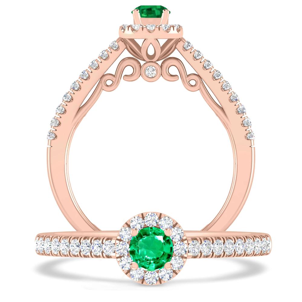 Rose Gold - Emerald