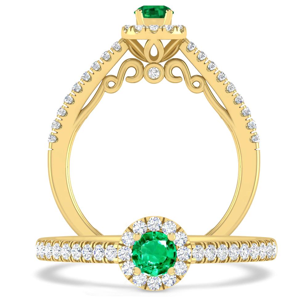 Yellow Gold - Emerald