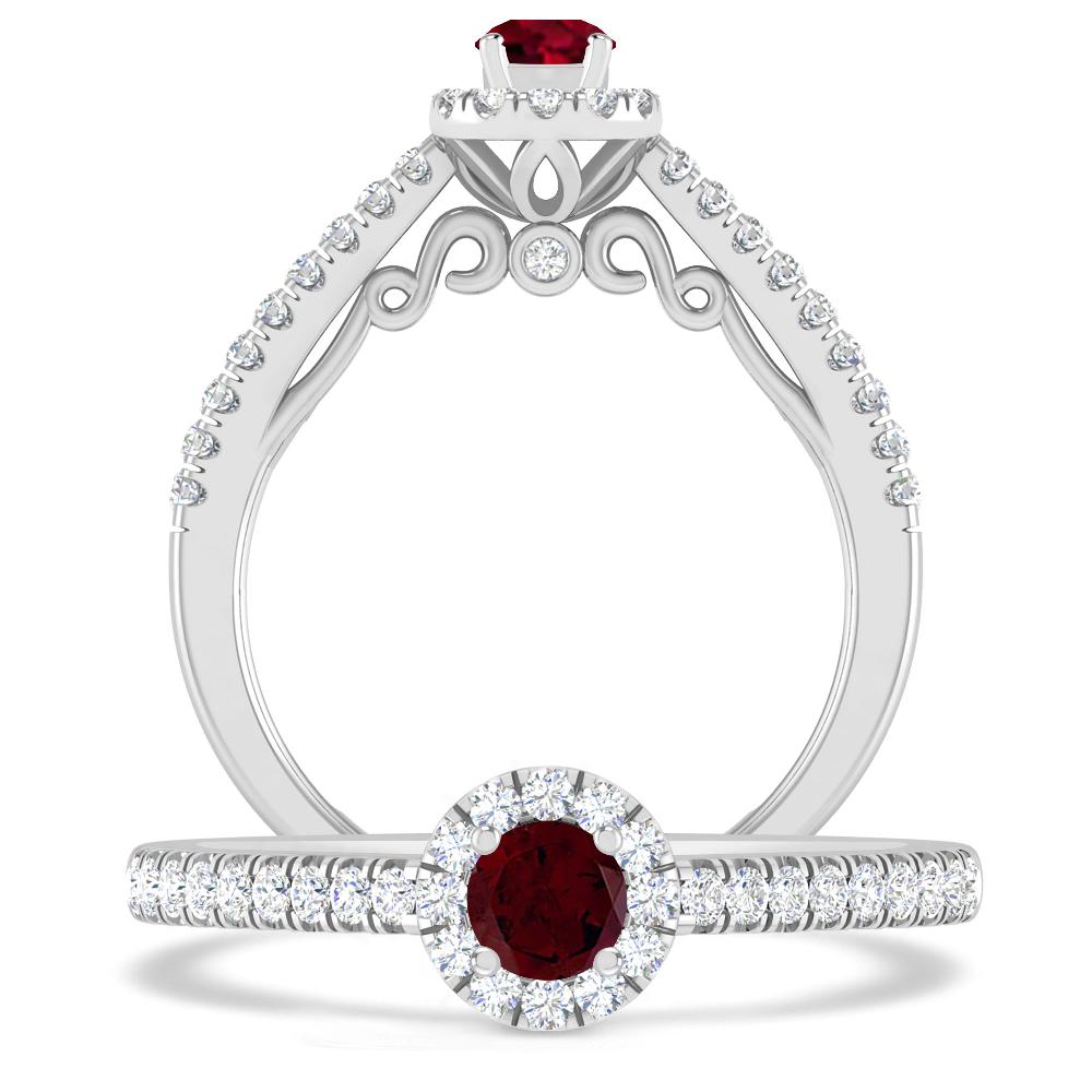 White Gold - Garnet