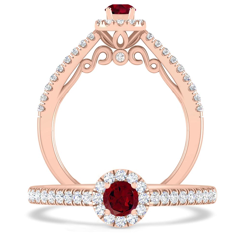 Rose Gold - Garnet