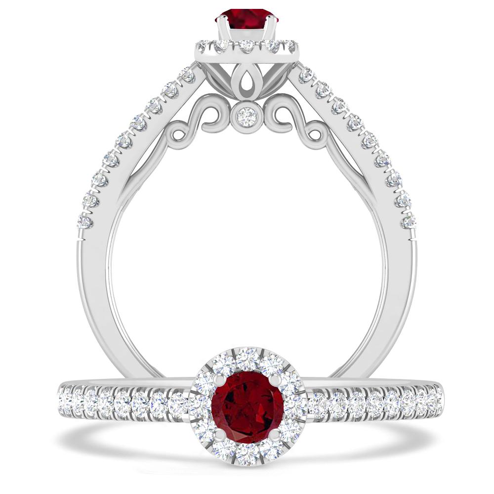 White Gold - Garnet