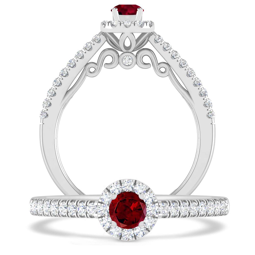 White Gold - Garnet