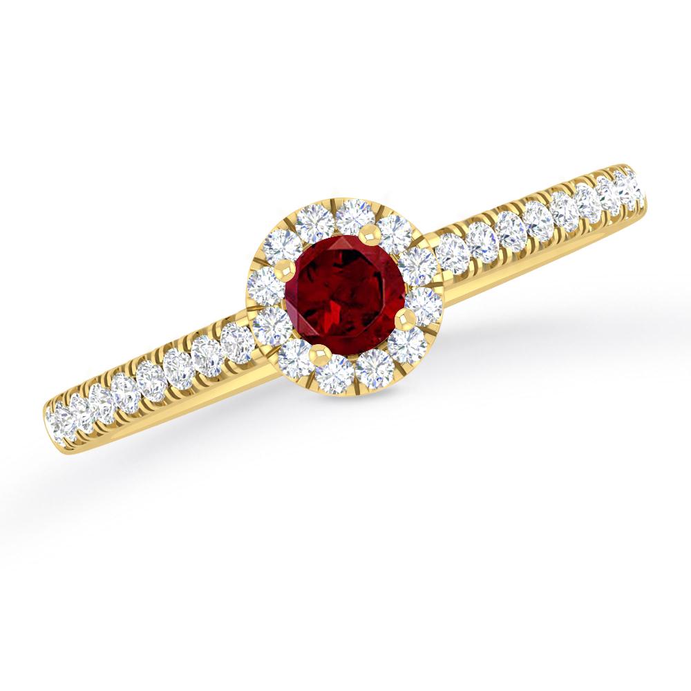 Yellow Gold - Garnet