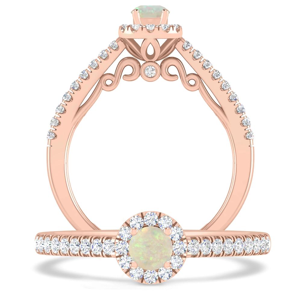 Rose Gold - Opal