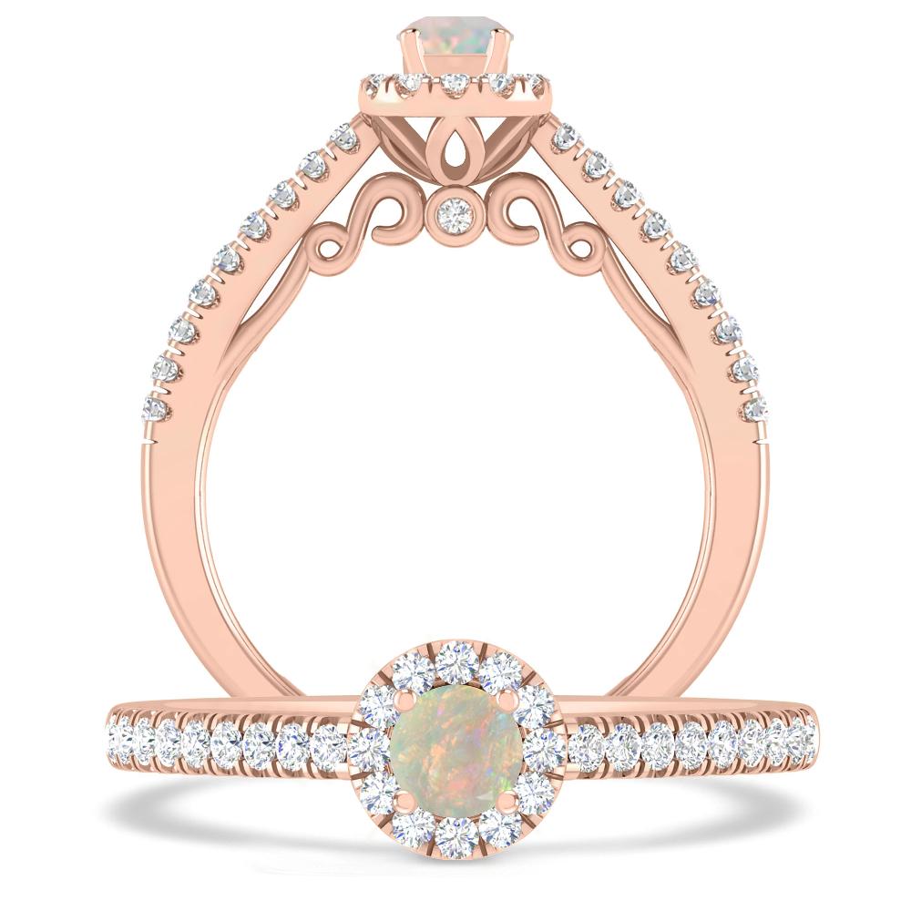 Rose Gold - Opal