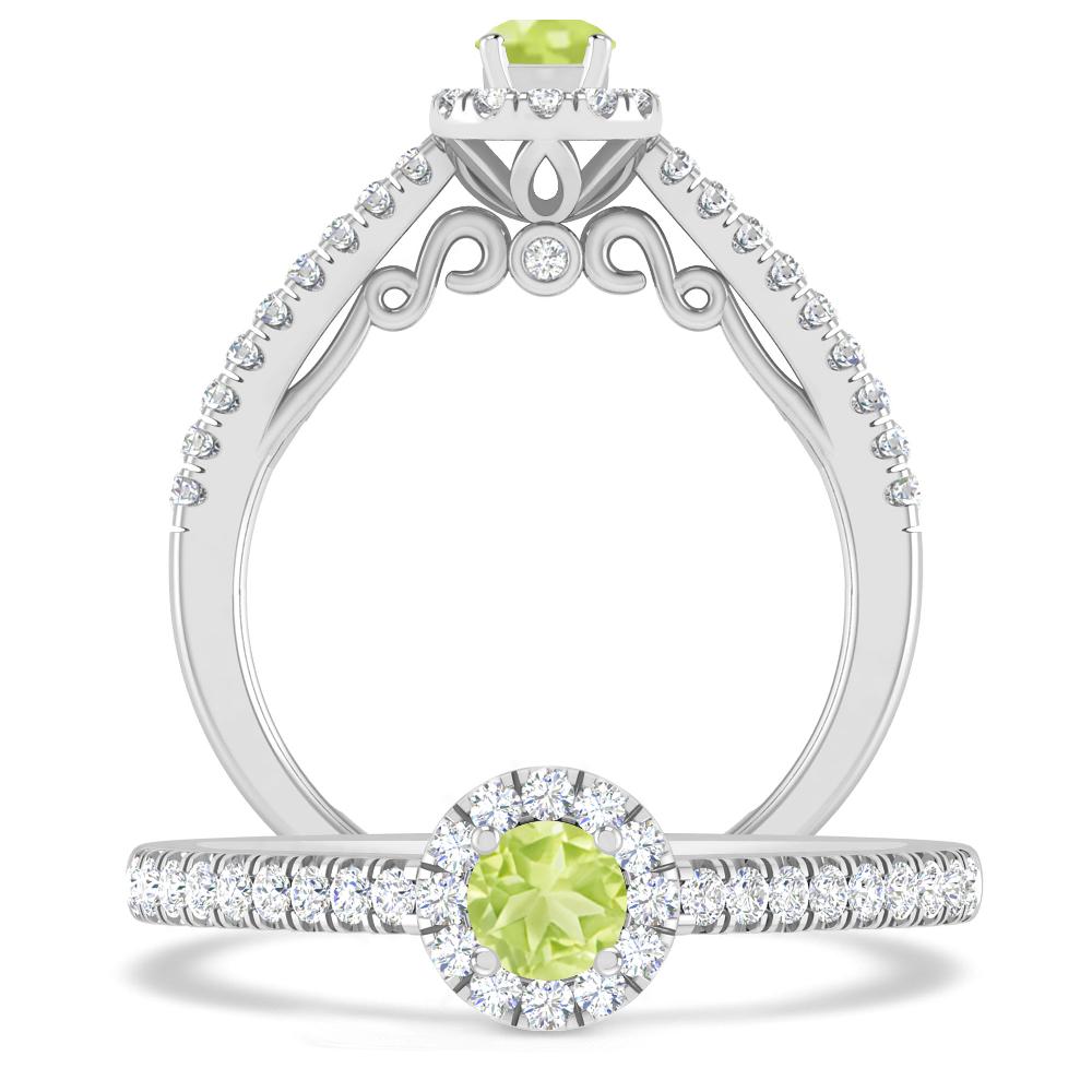 White Gold - Peridot