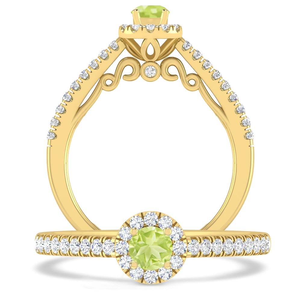 Yellow Gold - Peridot