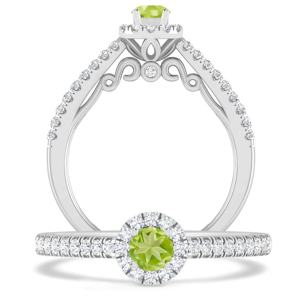 White Gold - Peridot