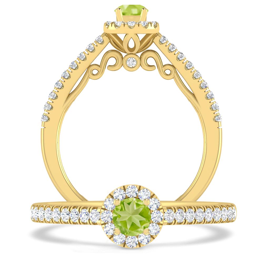 Yellow Gold - Peridot