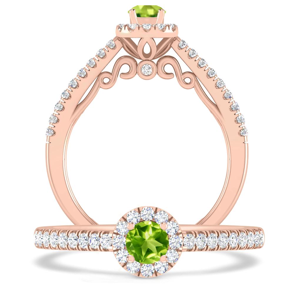 Rose Gold - Peridot