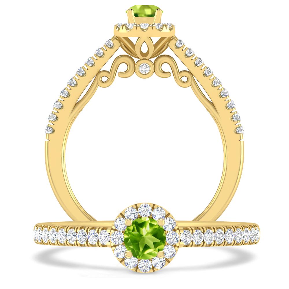 Yellow Gold - Peridot