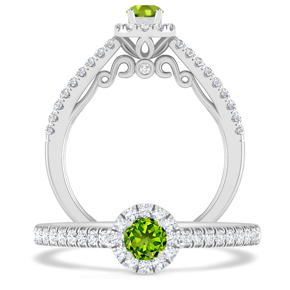 White Gold - Peridot