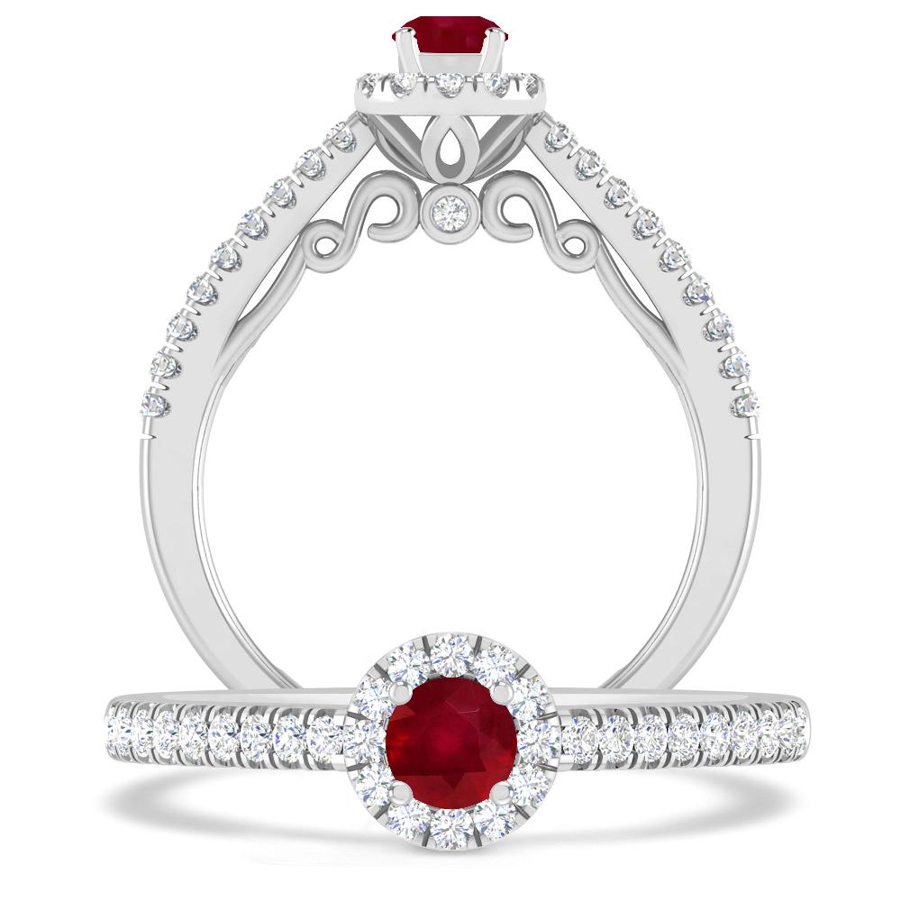 White Gold - Ruby