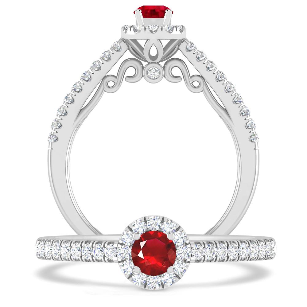 White Gold - Ruby