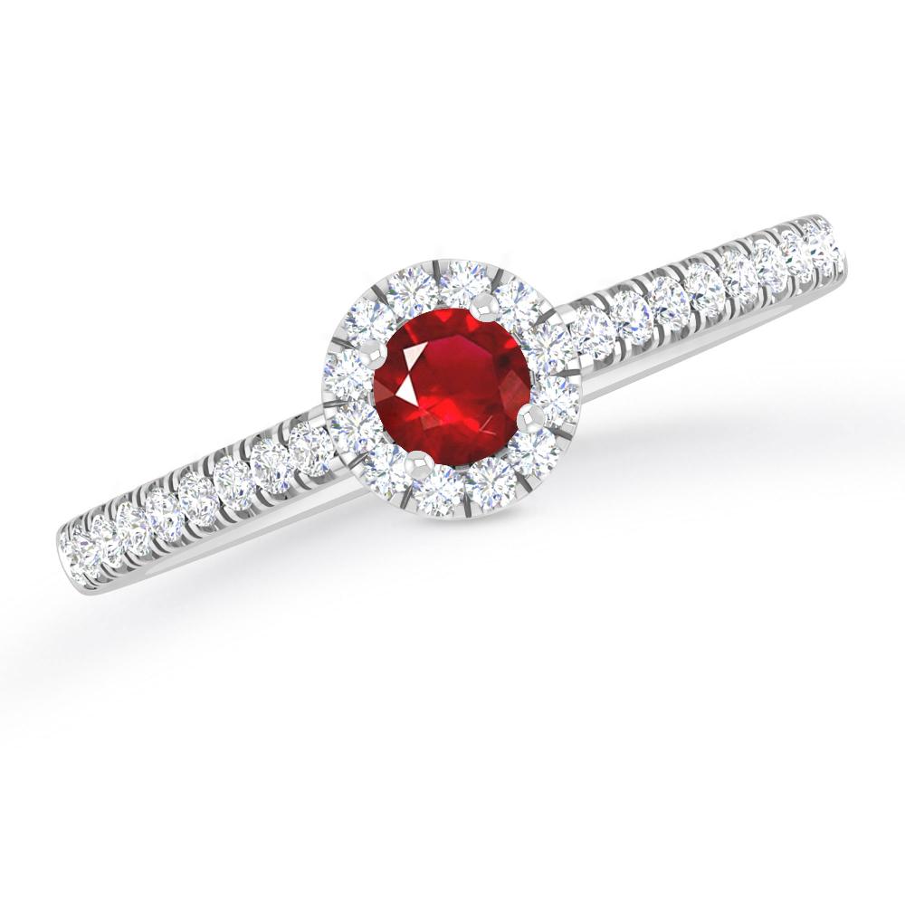 White Gold - Ruby