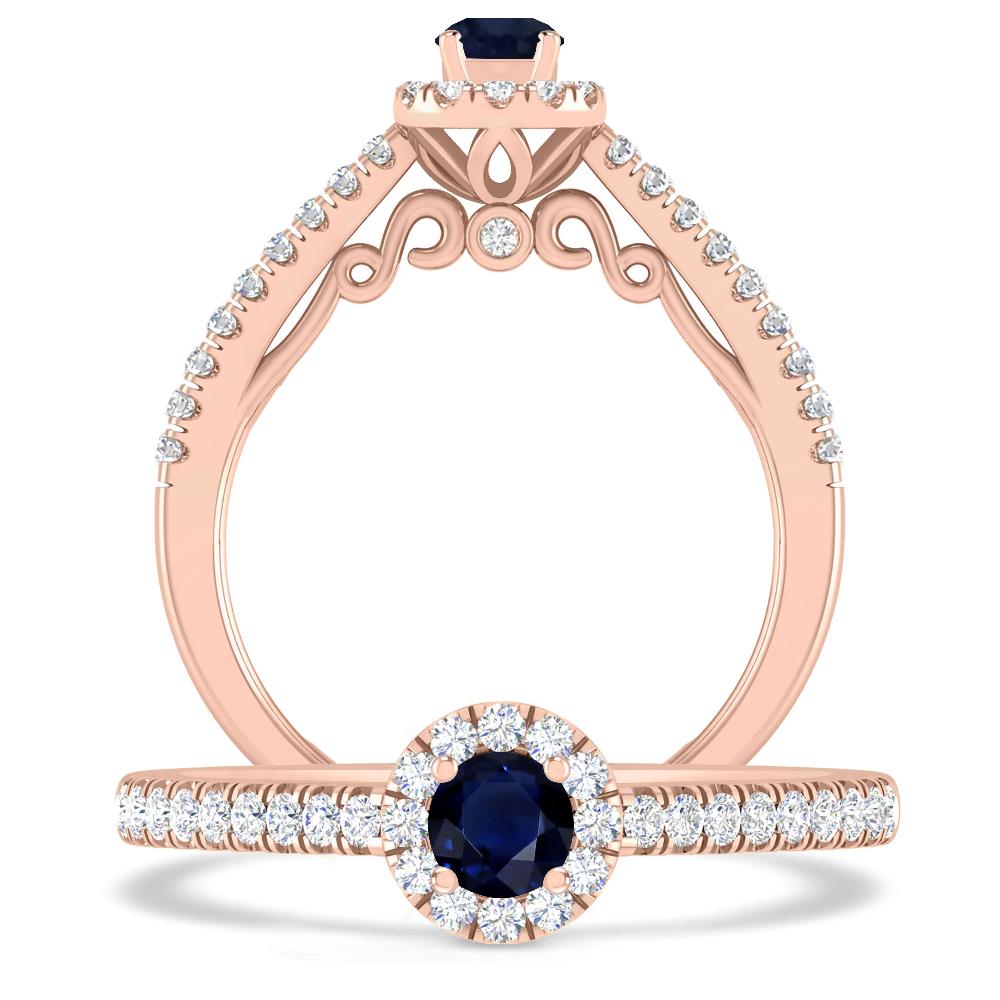 Rose Gold - Sapphire