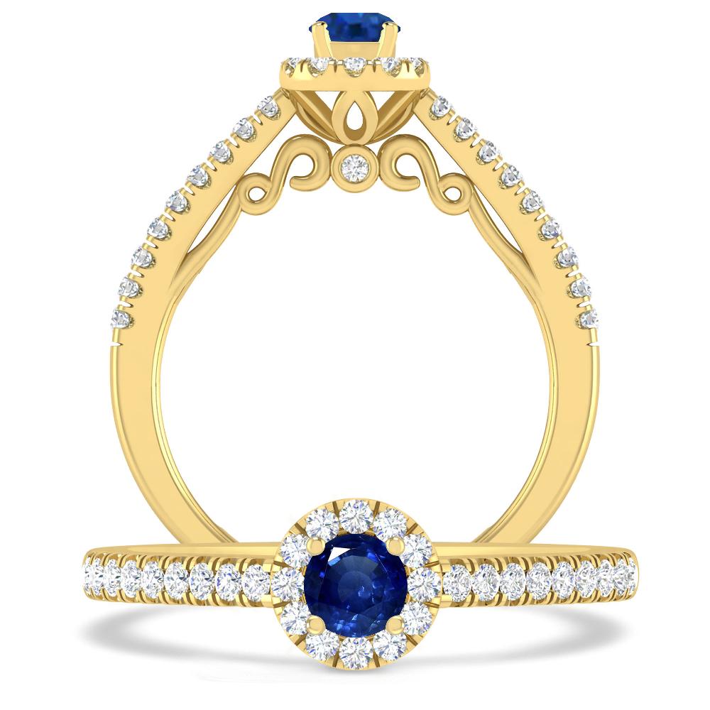 Yellow Gold - Sapphire