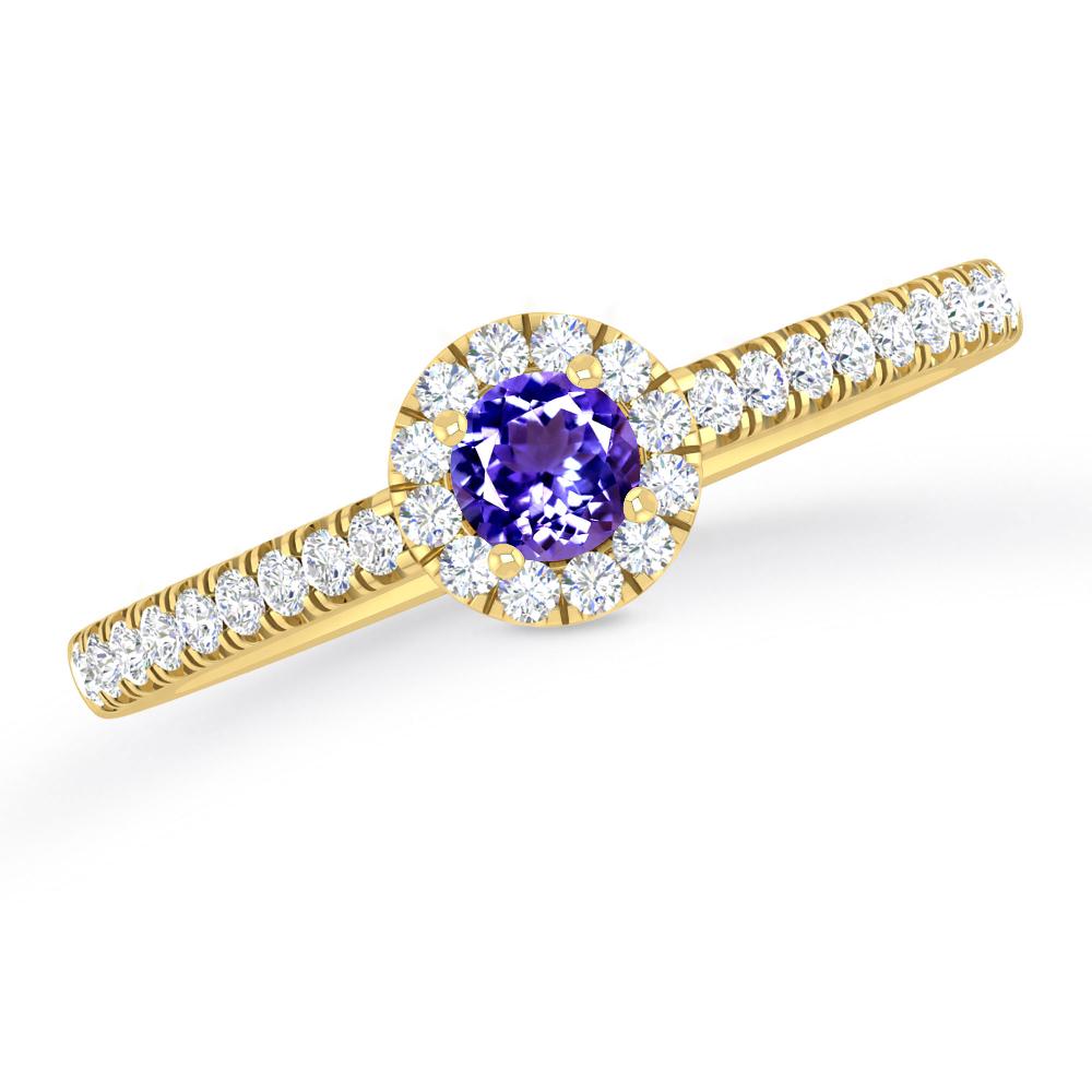 Yellow Gold - Tanzanite