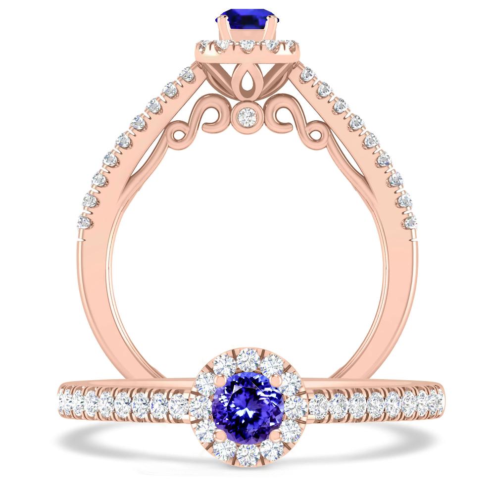 Rose Gold - Tanzanite