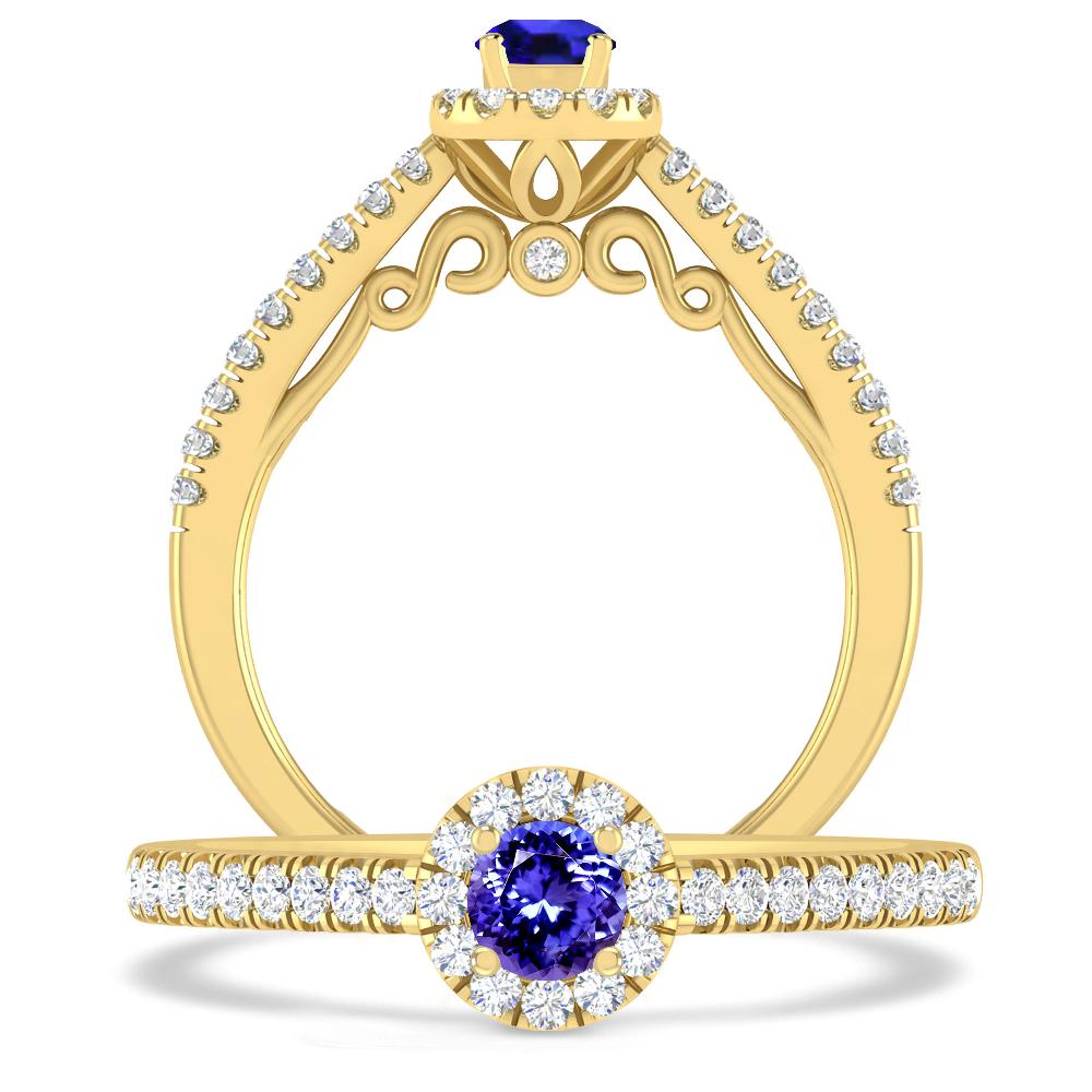 Yellow Gold - Tanzanite