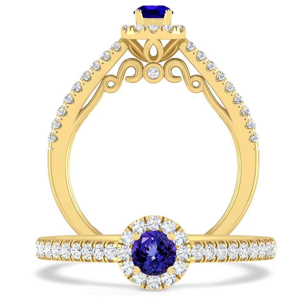 Yellow Gold - Tanzanite