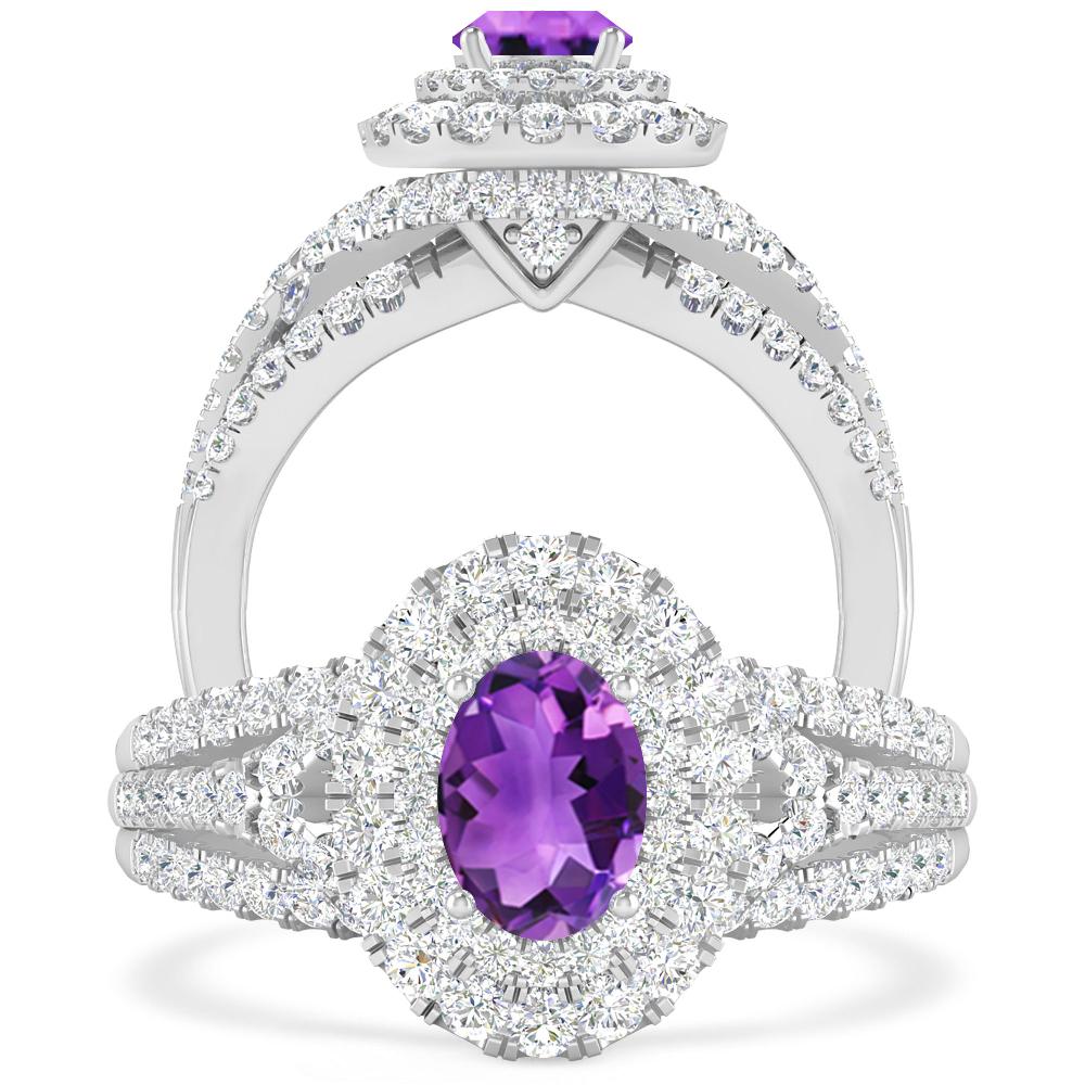 White Gold - Amethyst