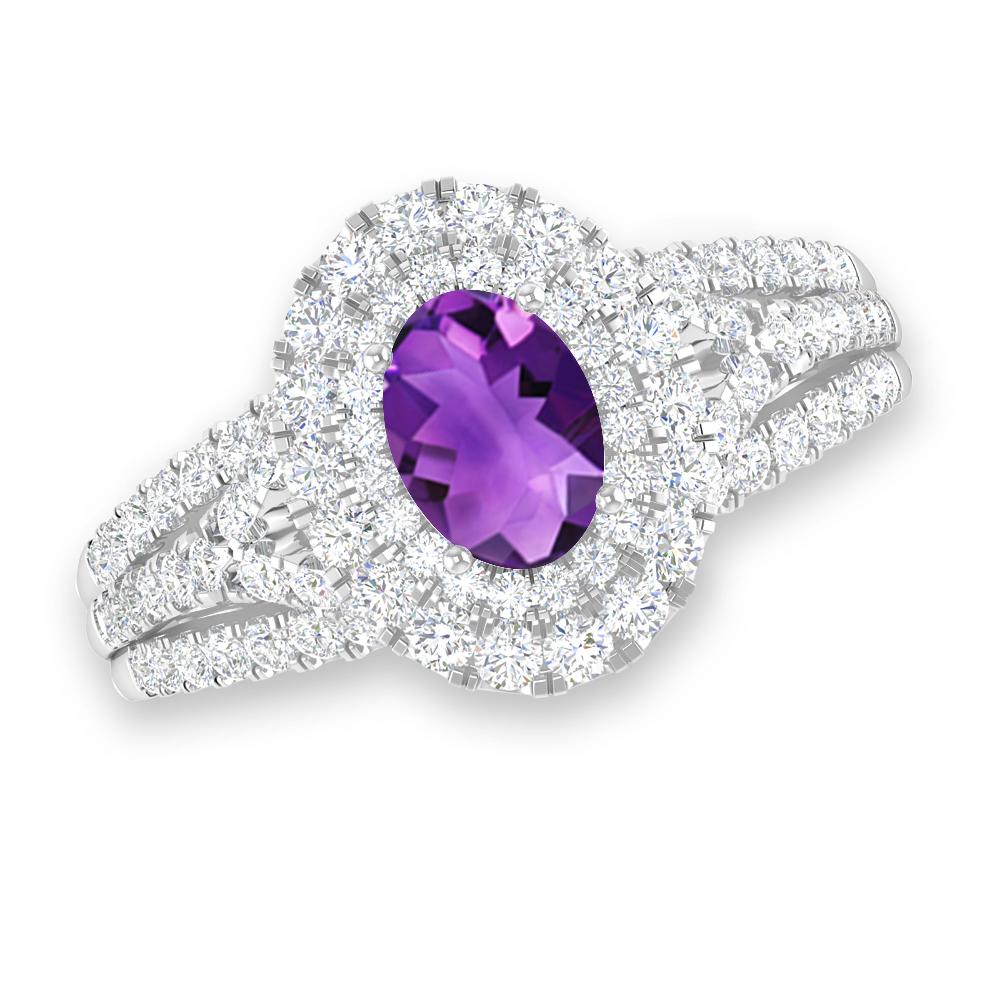 White Gold - Amethyst