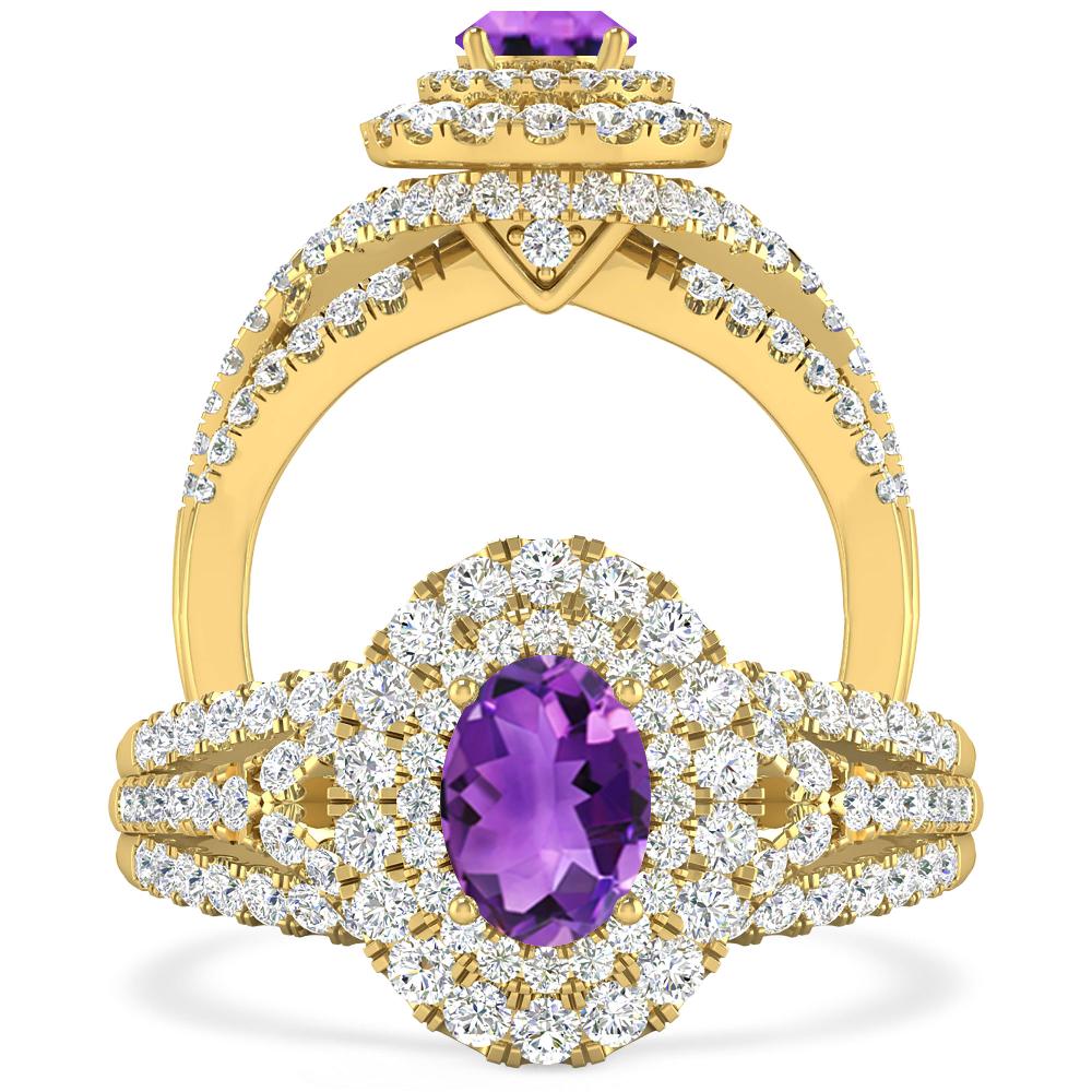 Yellow Gold - Amethyst