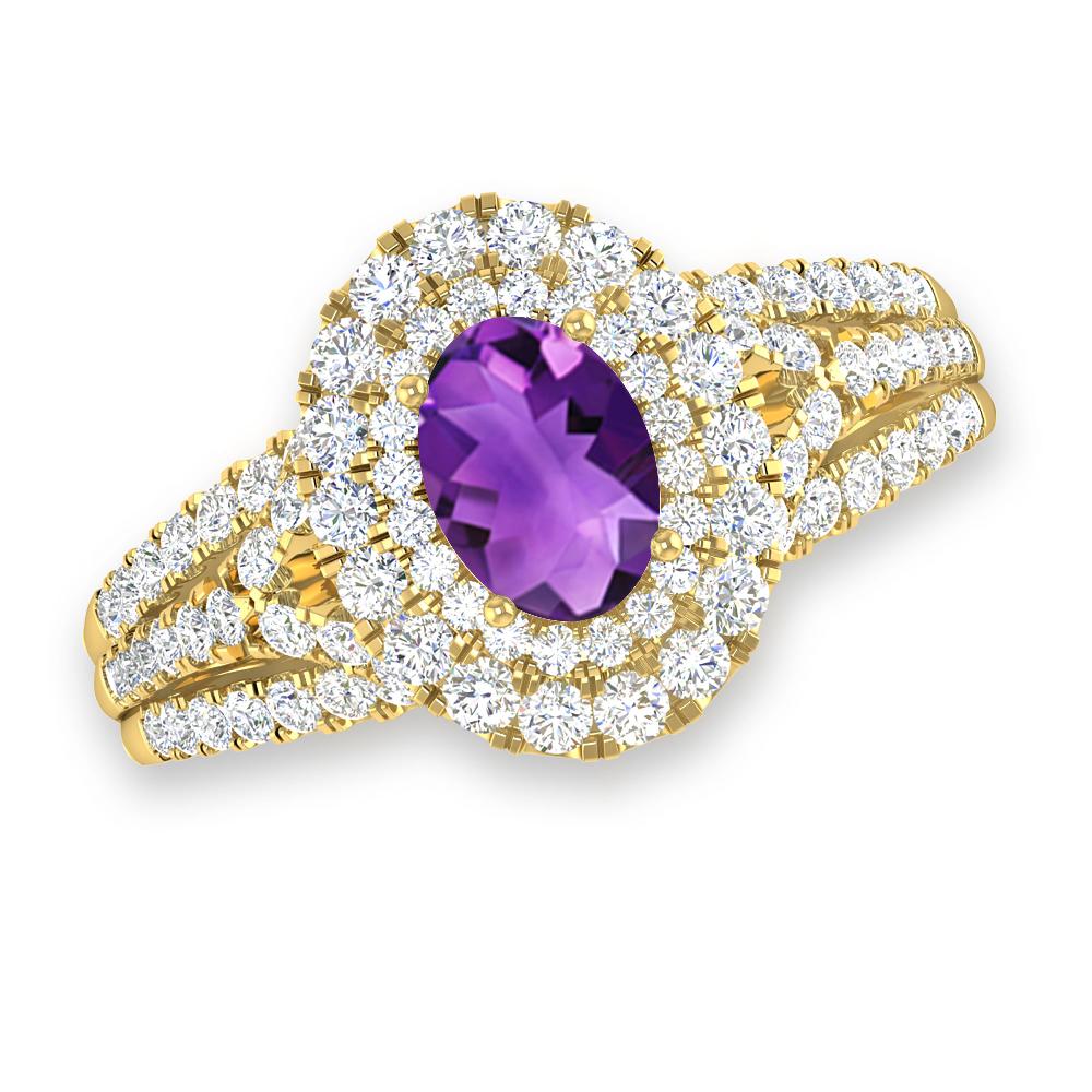 Yellow Gold - Amethyst