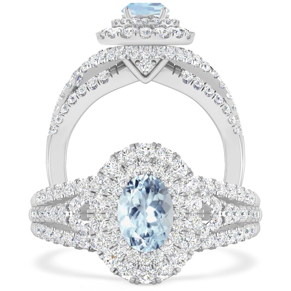 White Gold - Aquamarine