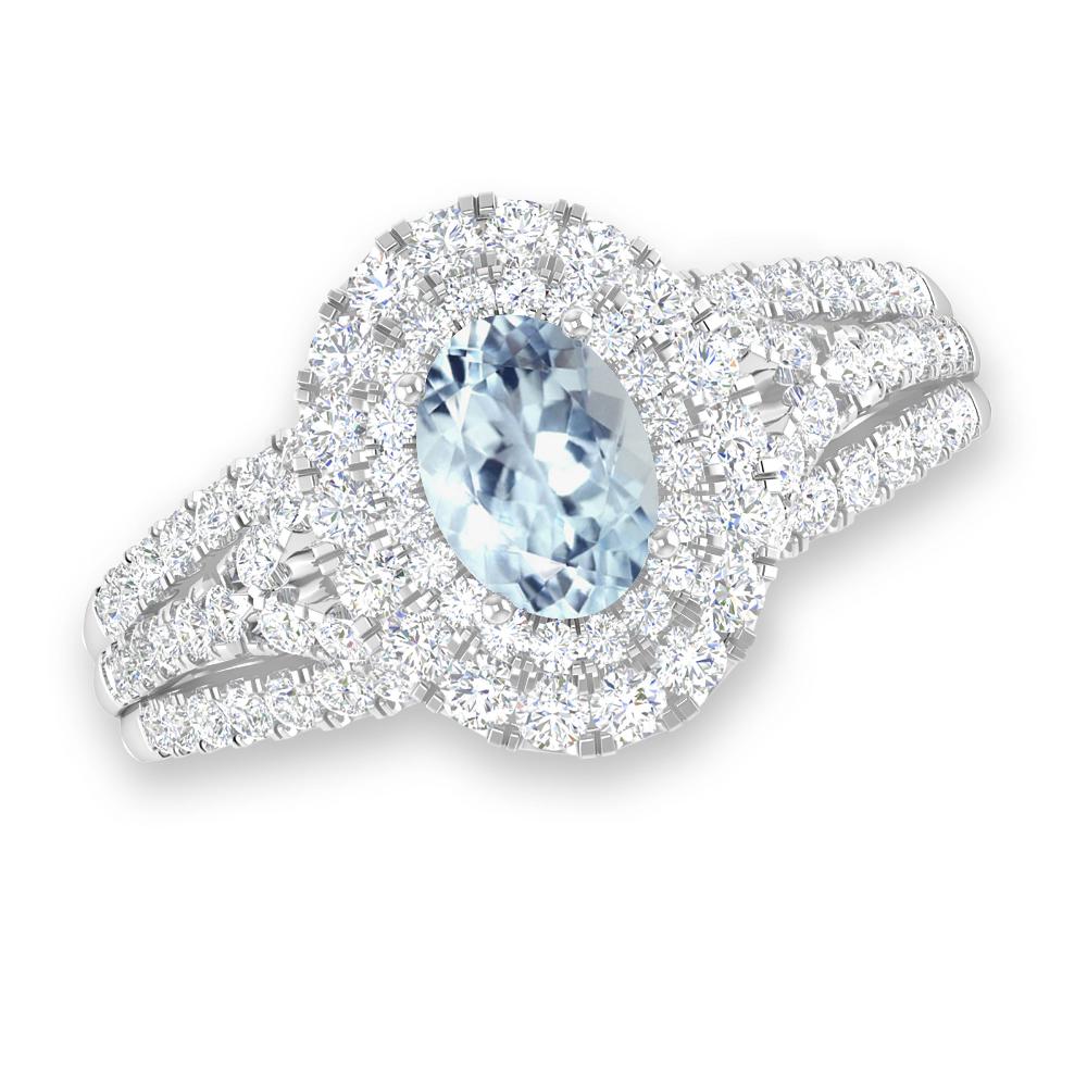 White Gold - Aquamarine