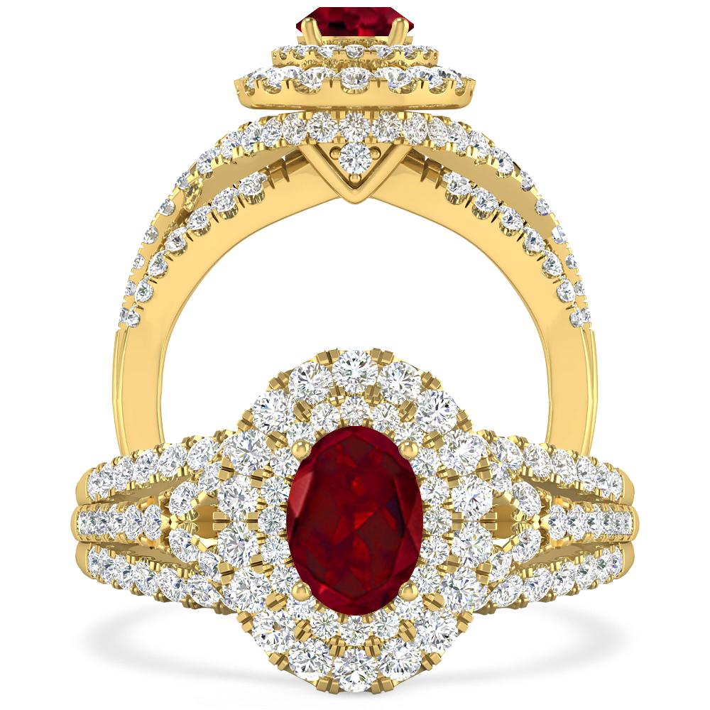 Yellow Gold - Garnet