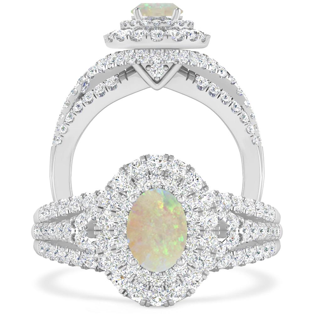 White Gold - Opal